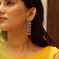 Aadhya Floral Jali Drop Earrings