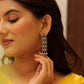 Aadhya Floral Jali Drop Earrings