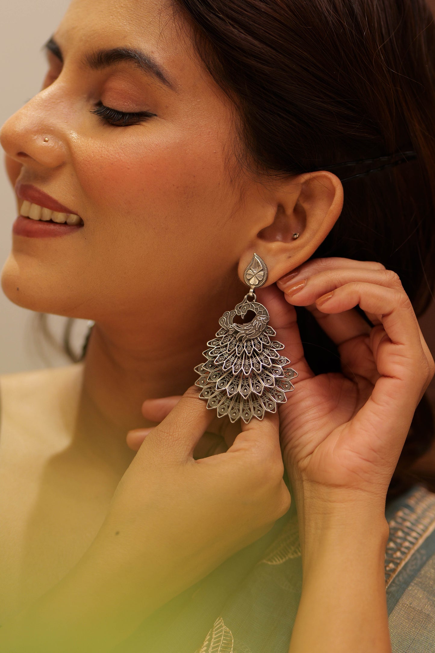 Aadhya Mayur Pankh Earrings
