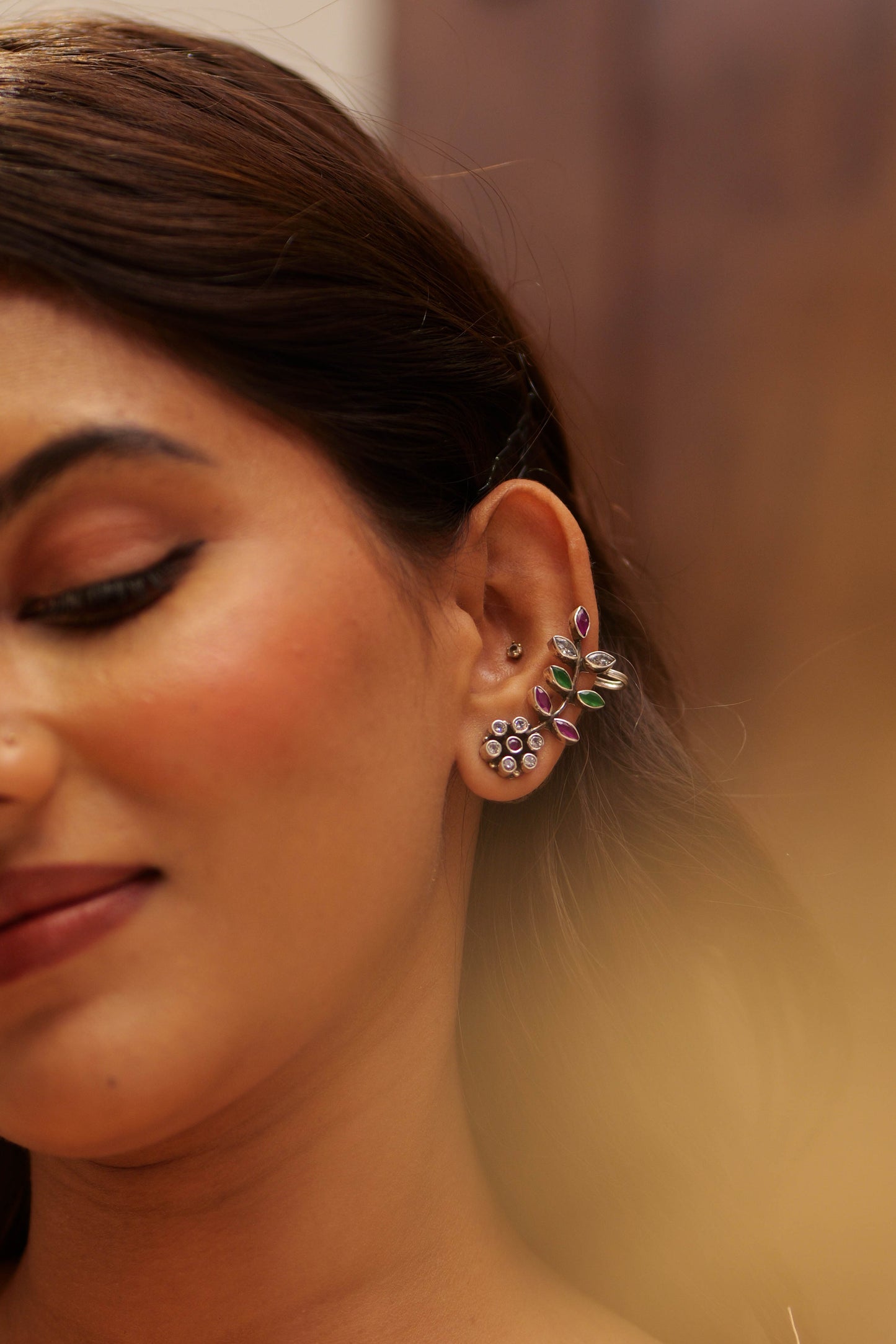 Anokhi Jadau Blossom Earcuff