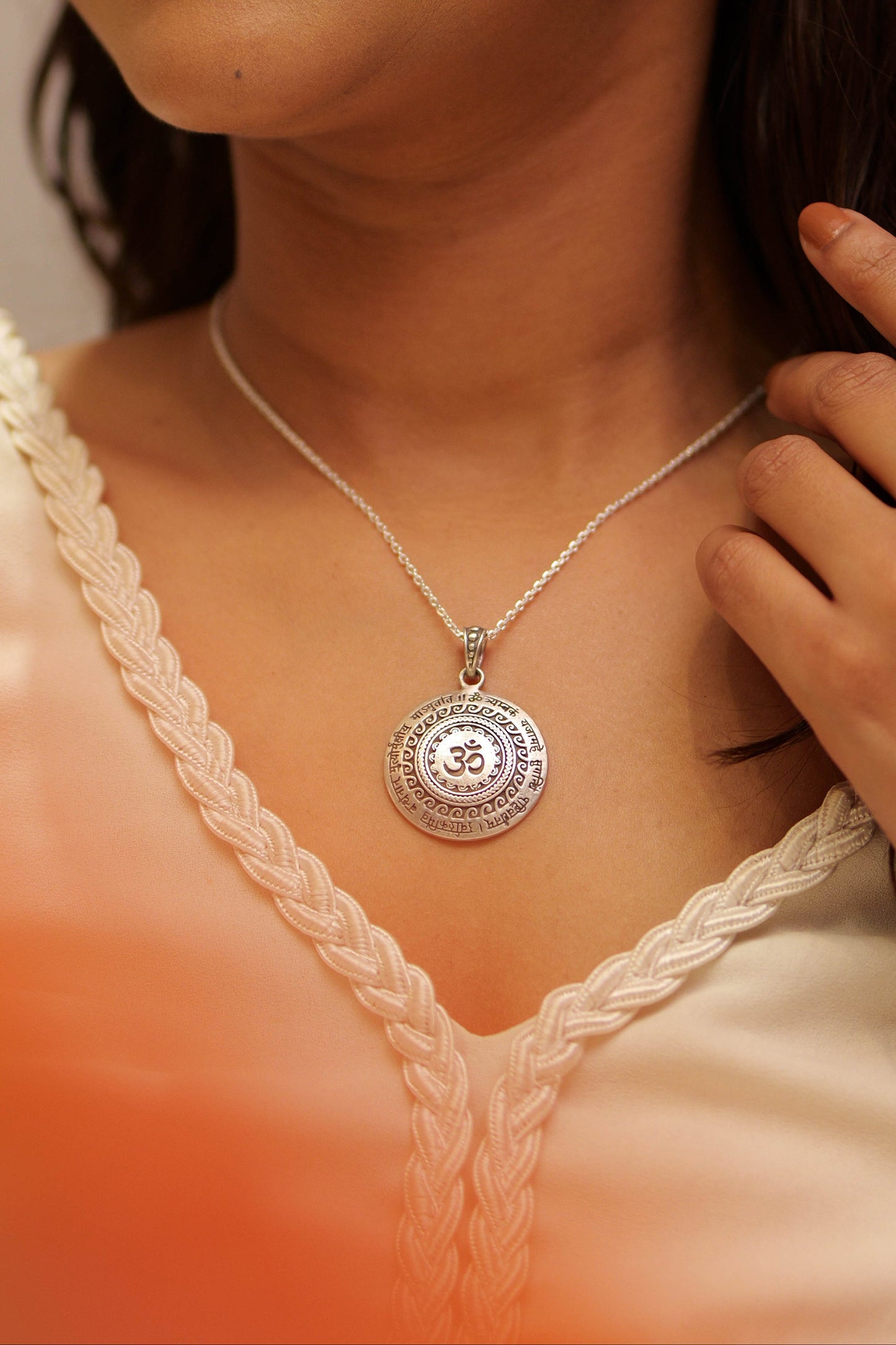 Aadhya Maha Mrityunjaya Om Pendant