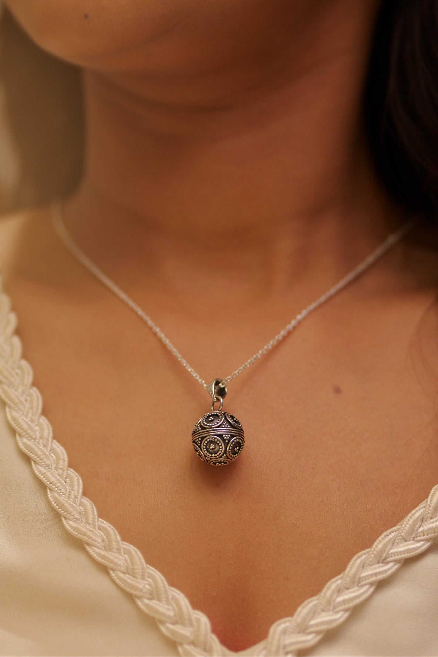 Aadhya Mandala Ball Necklace