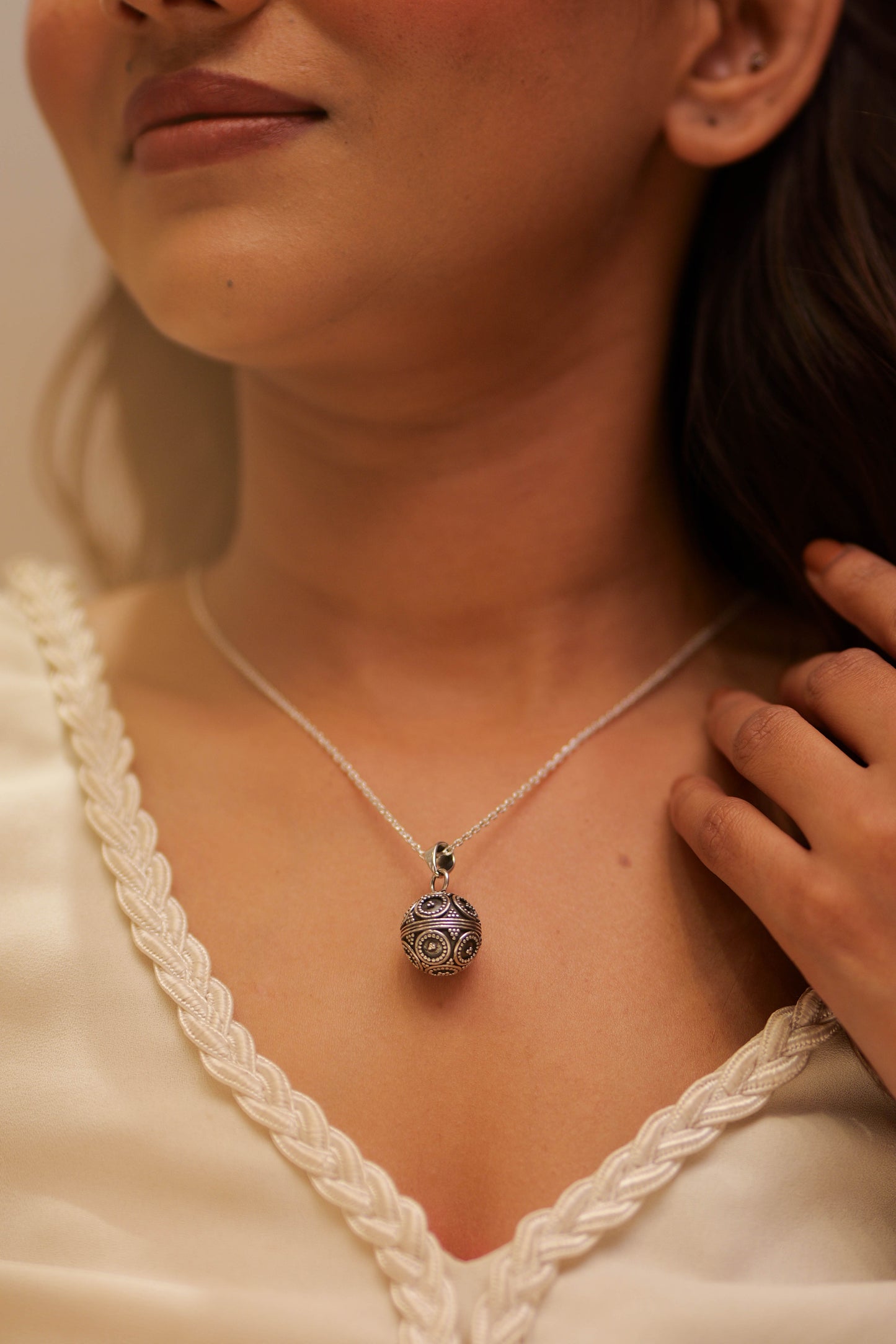 Aadhya Mandala Ball Pendant