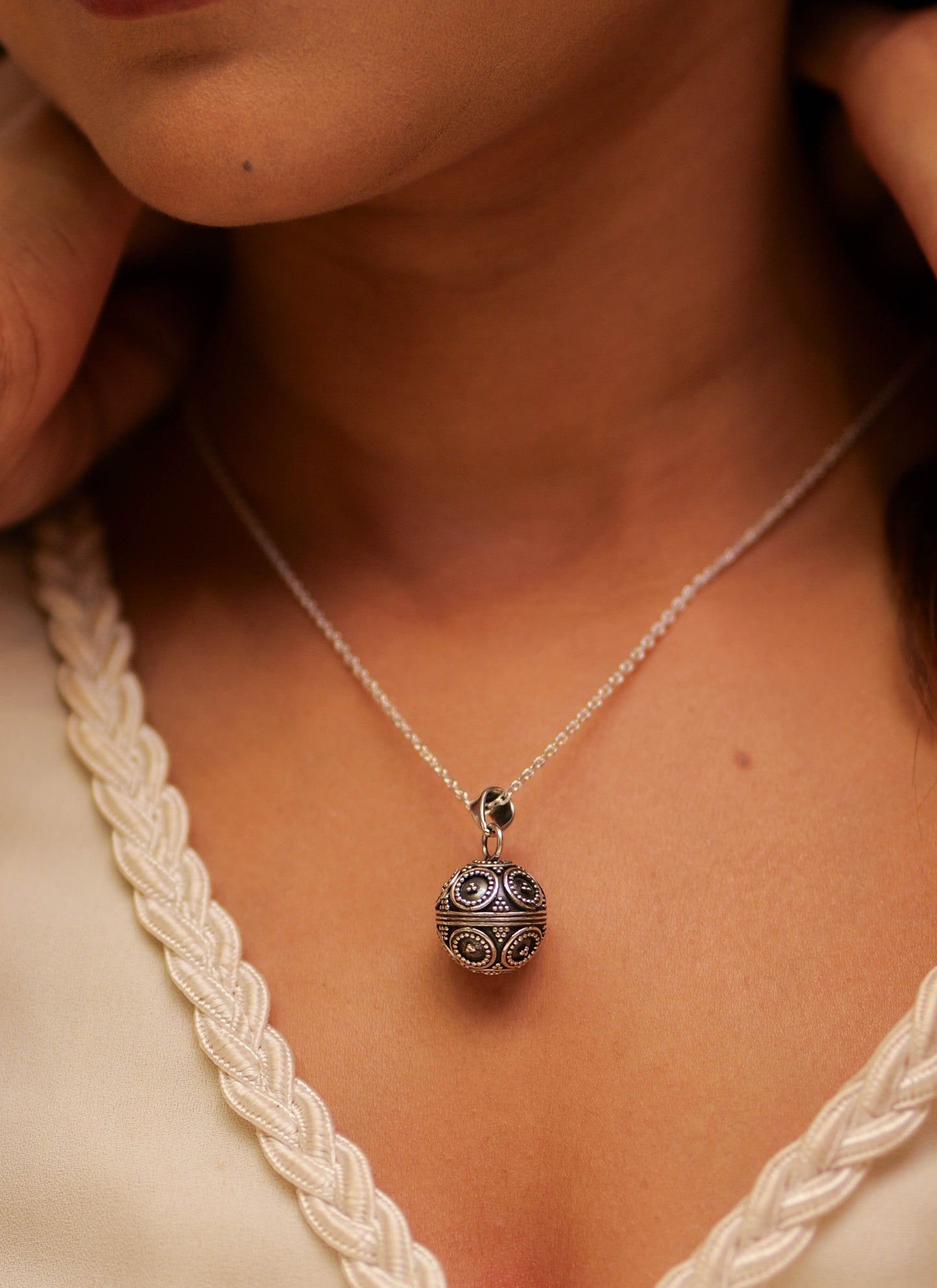 Aadhya Mandala Ball Pendant