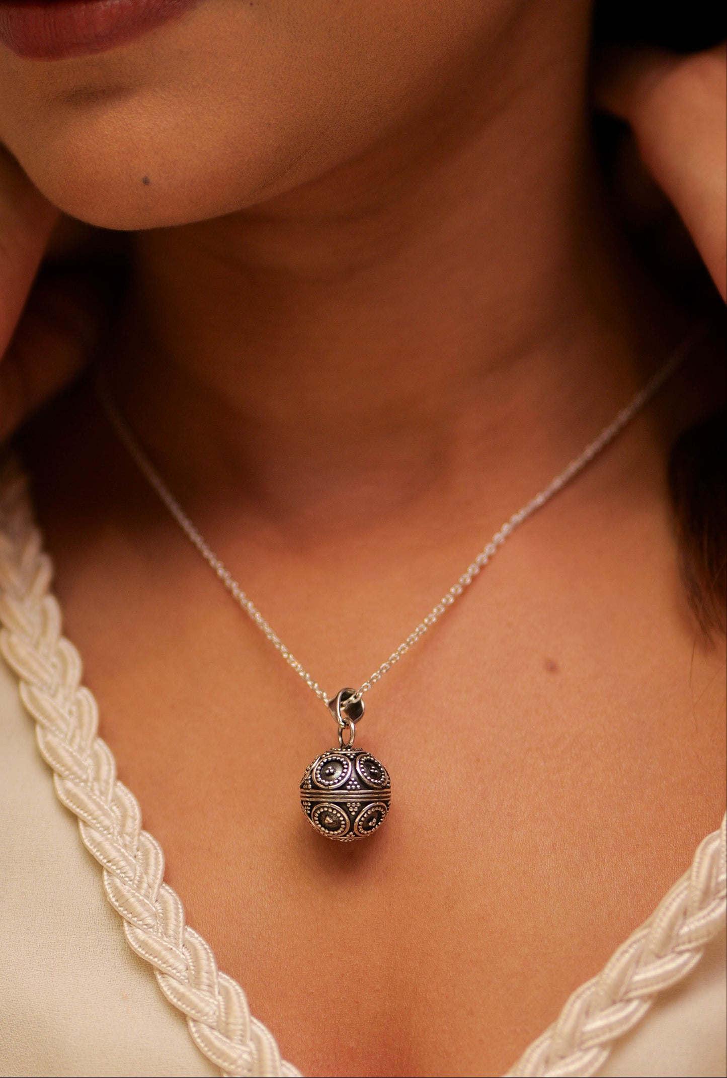 Aadhya Mandala Ball Necklace
