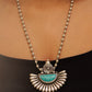 Aadhya Embossed Turquoise Petal Necklace