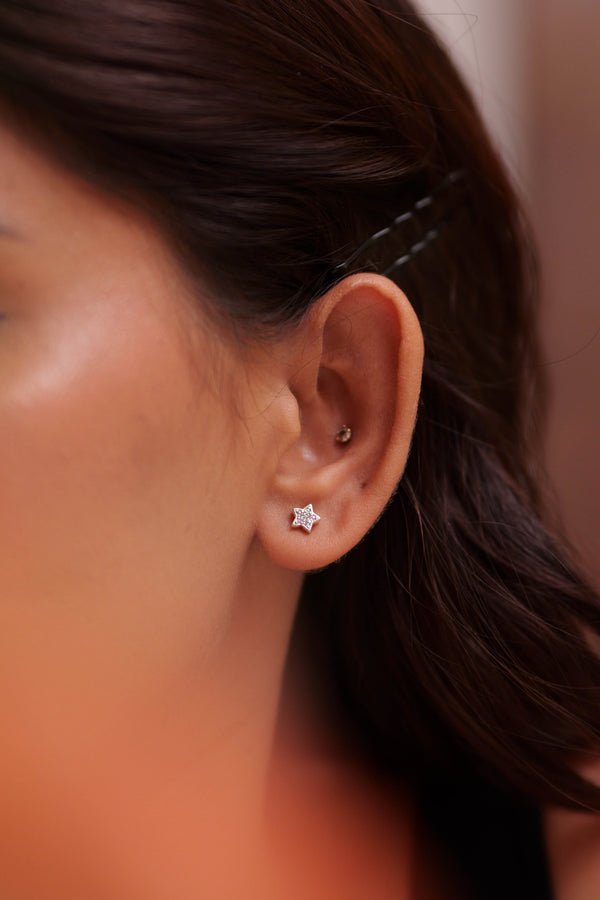Celeste Diamond Star Studs