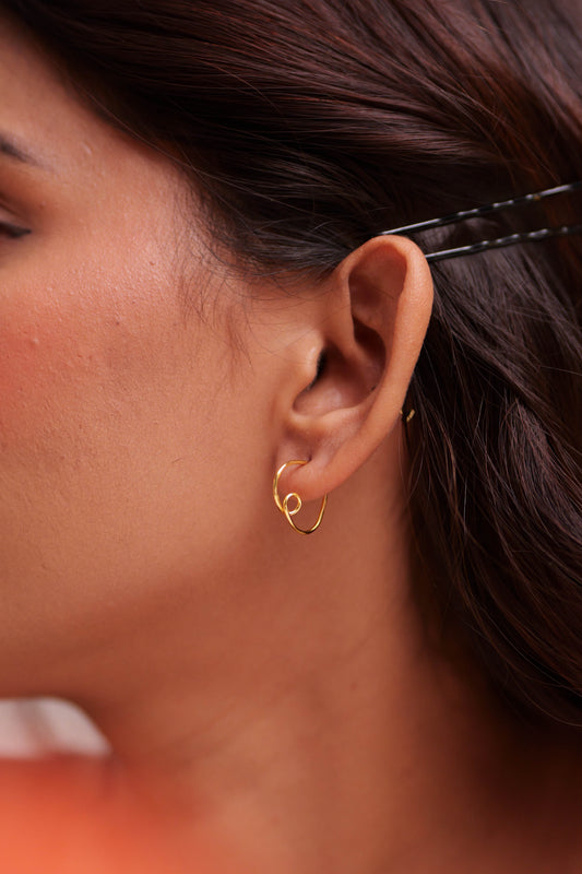 Mishi Heart Hoop Earrings