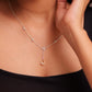 Anaya Solitaire Drop Necklace