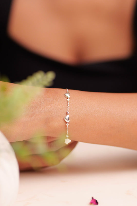 Aadhya Multi Heart Bracelet