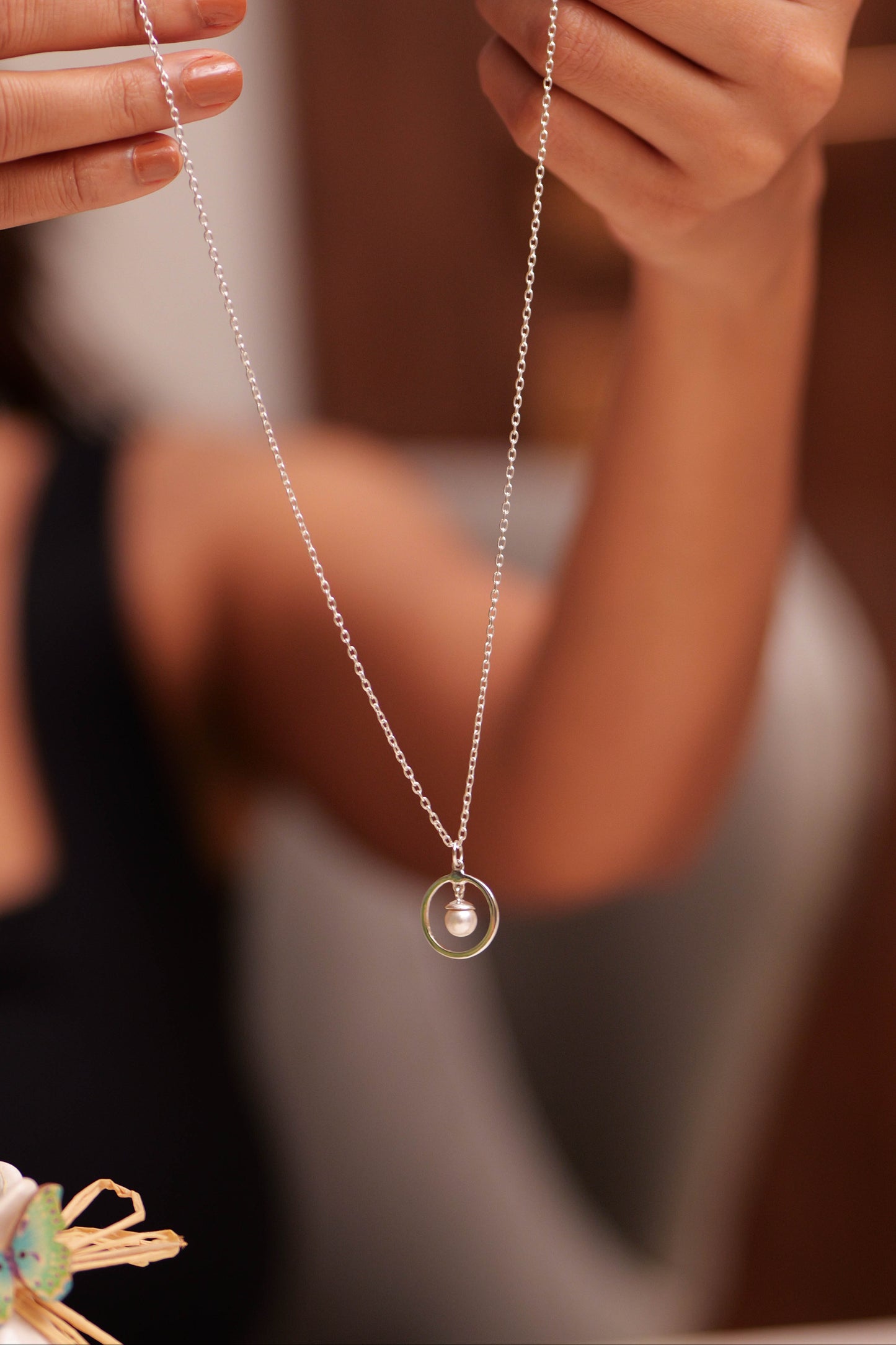 Aadhya Pearl Halo Necklace