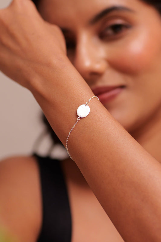 Aadhya Personalized Oval Bracelet