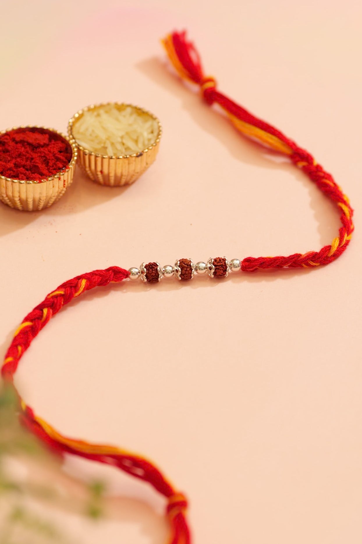 Rudraksha Triple Blessing Rakhi