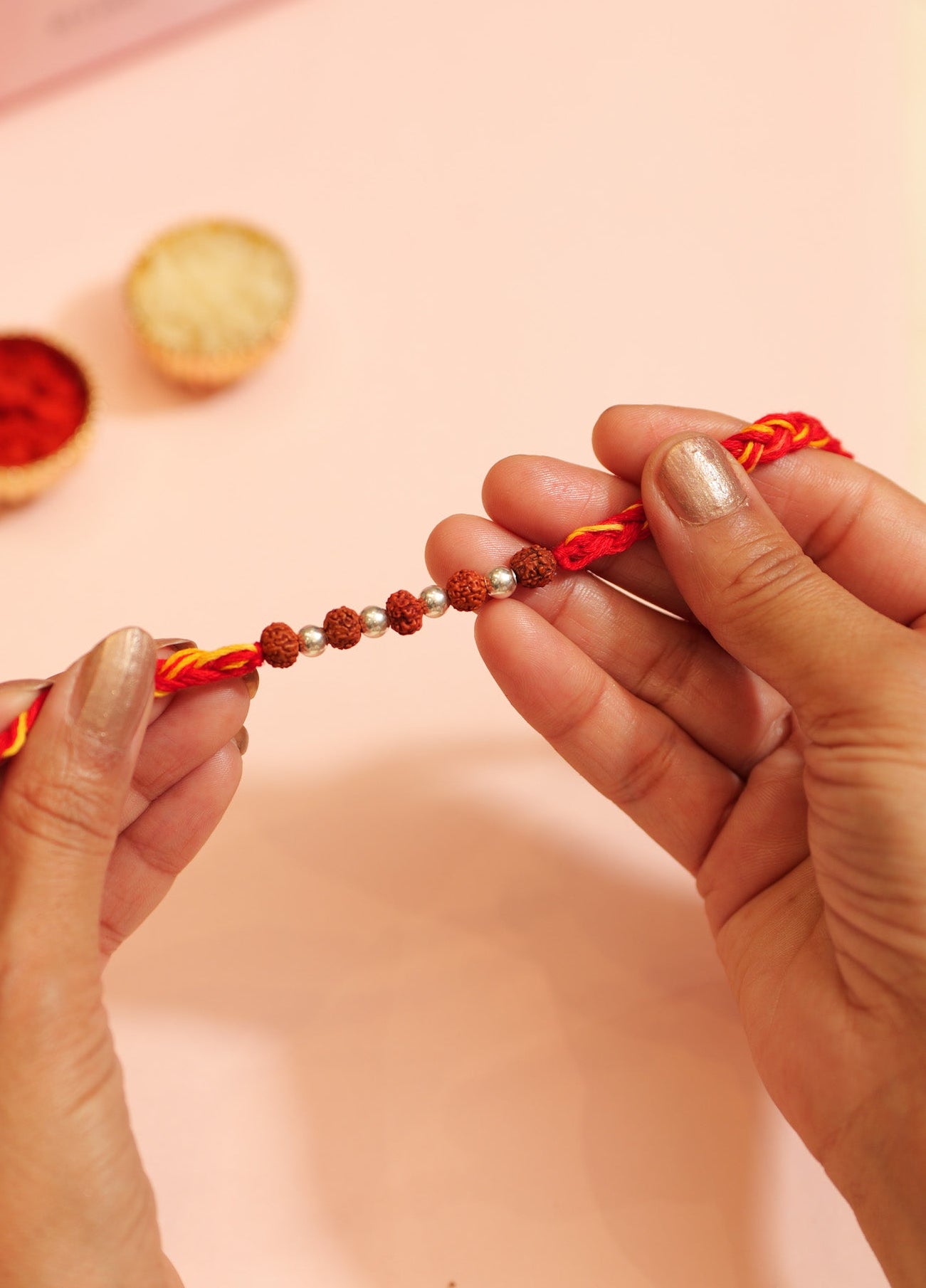Aadhya Rudraksha Blessing Rakhi