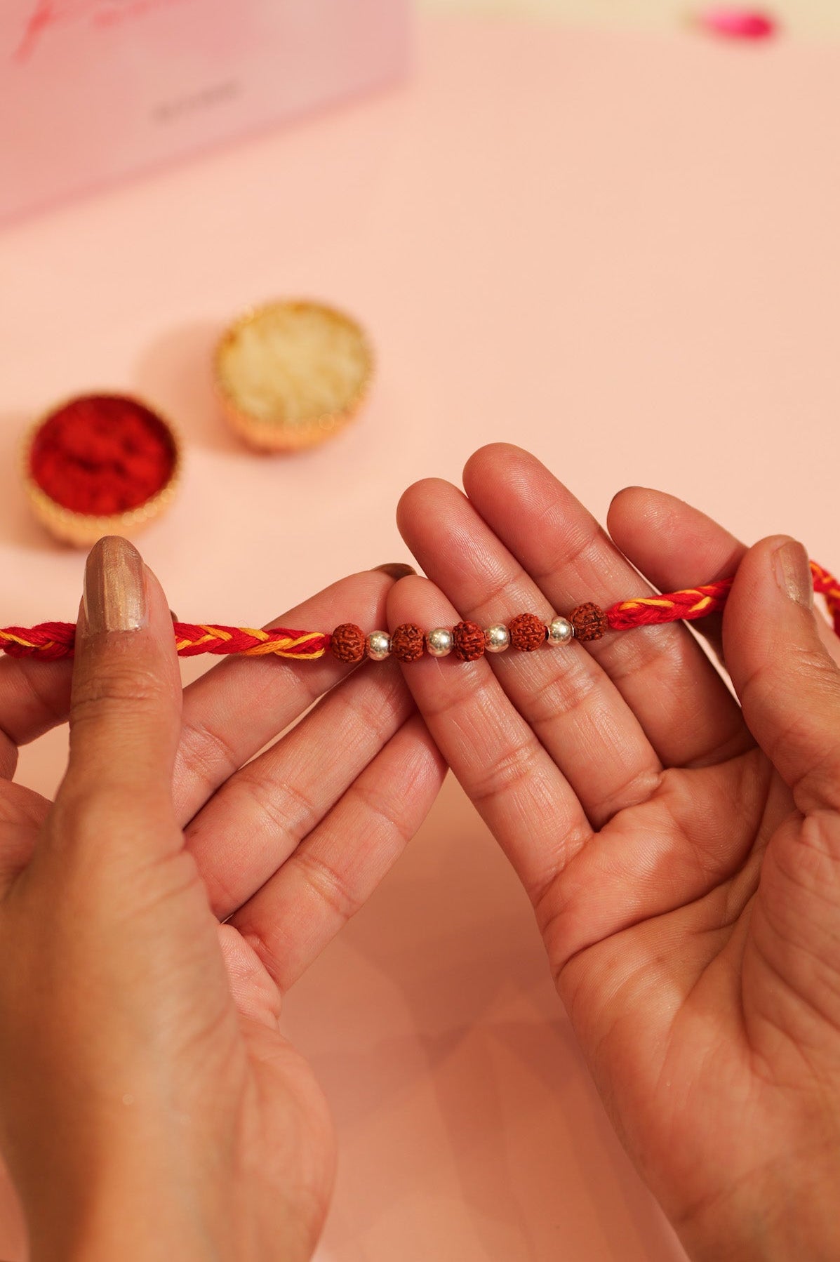 Aadhya Rudraksha Blessing Rakhi