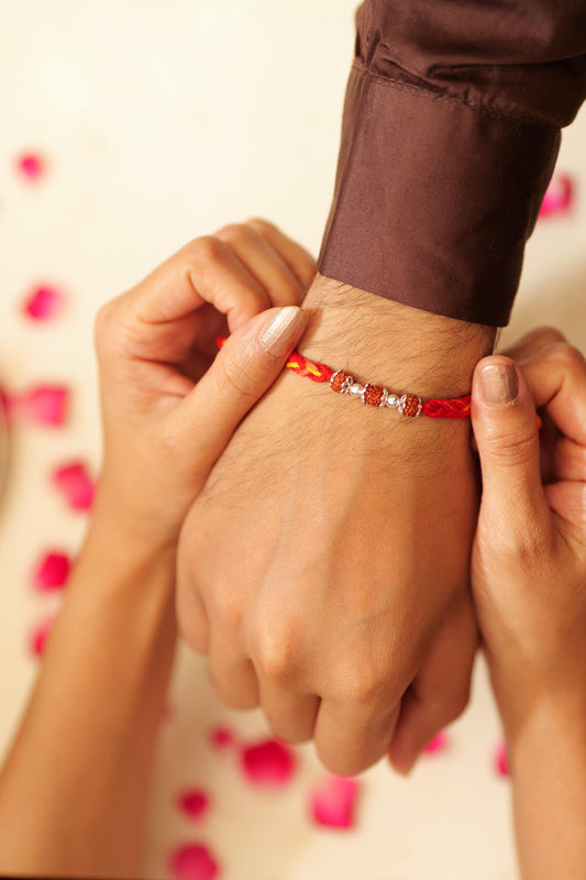 Aadhya Triveni Rudraksha Rakhi