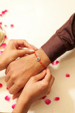 Aadhya Green Floral Rakhi