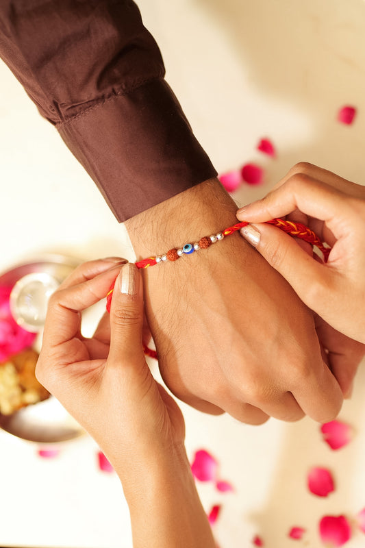 Rudraksha Nazar Protection Rakhi