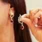 Peacock Bloom Navratna Earring