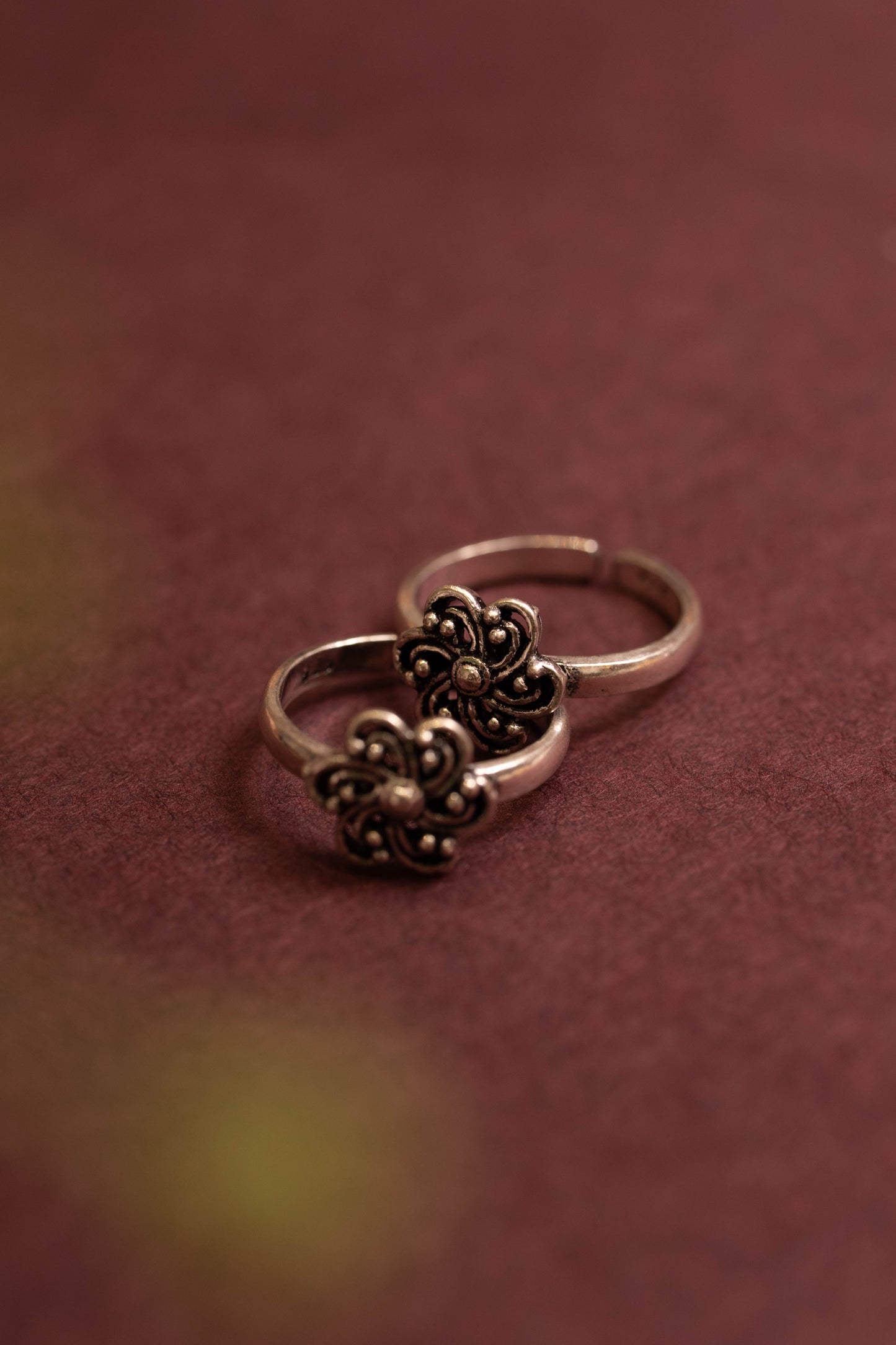 Anokhi Floral Bloom Toe Ring