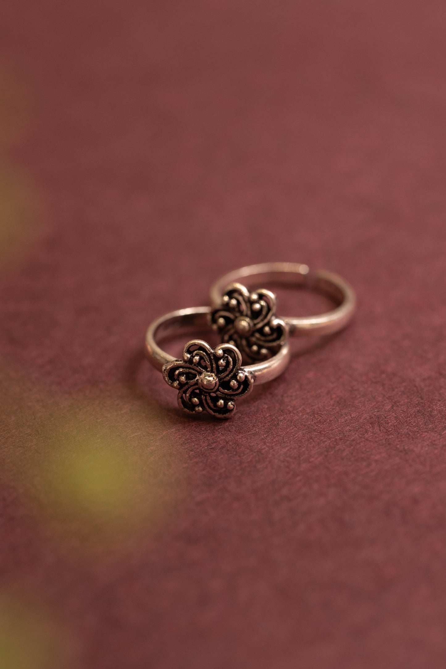 Anokhi Floral Bloom Toe Ring