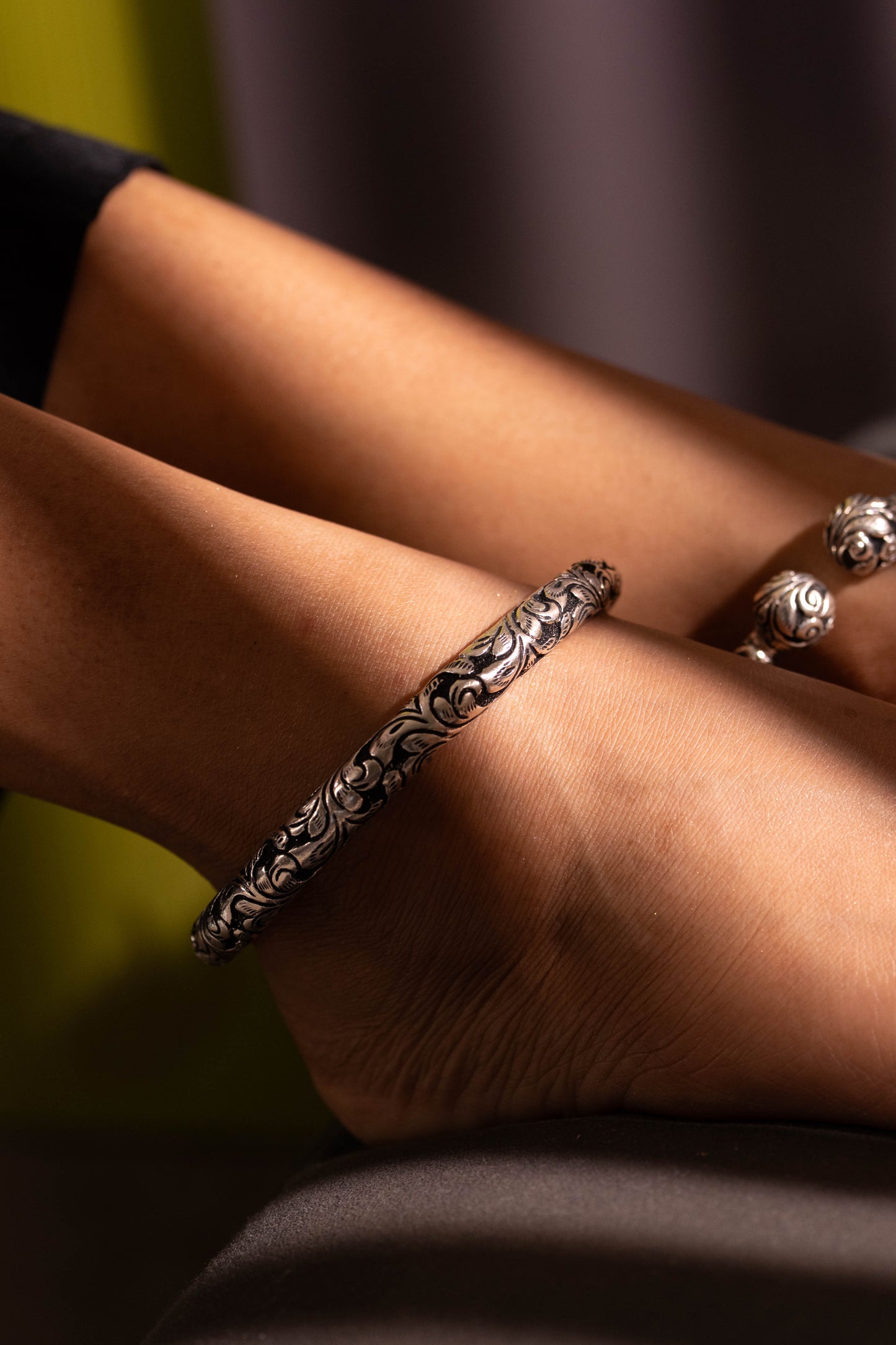Tattva Chitai Twin Ball Anklet Kada
