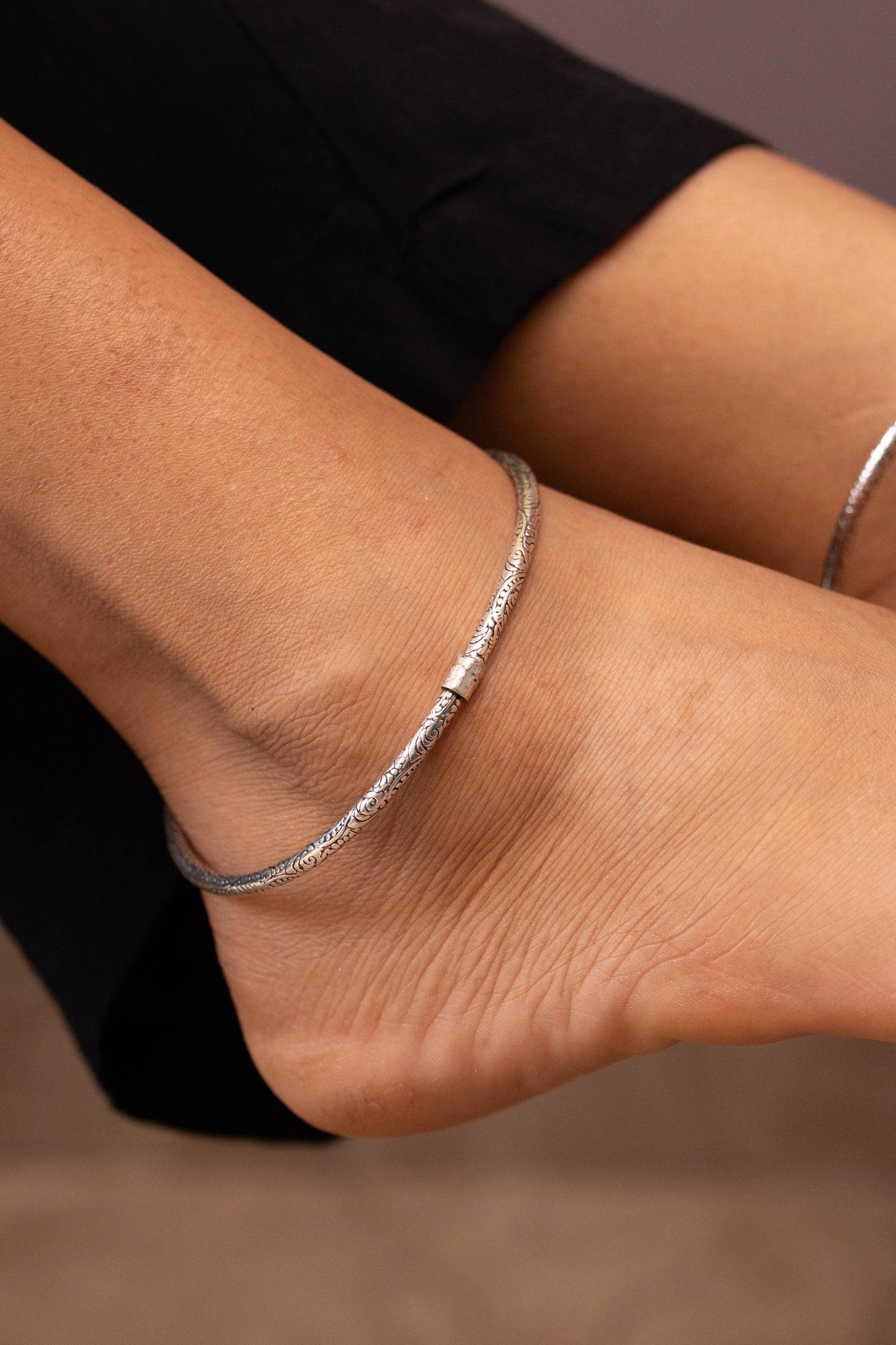 Aadhya Fine Intricate Ankle Kada
