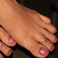 Aadhya Textured Sequence Toe Ring