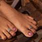 Anokhi Floral Bloom Toe Ring