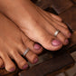 Anokhi Textured Band Toe Ring
