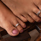 Anokhi Textured Band Toe Ring