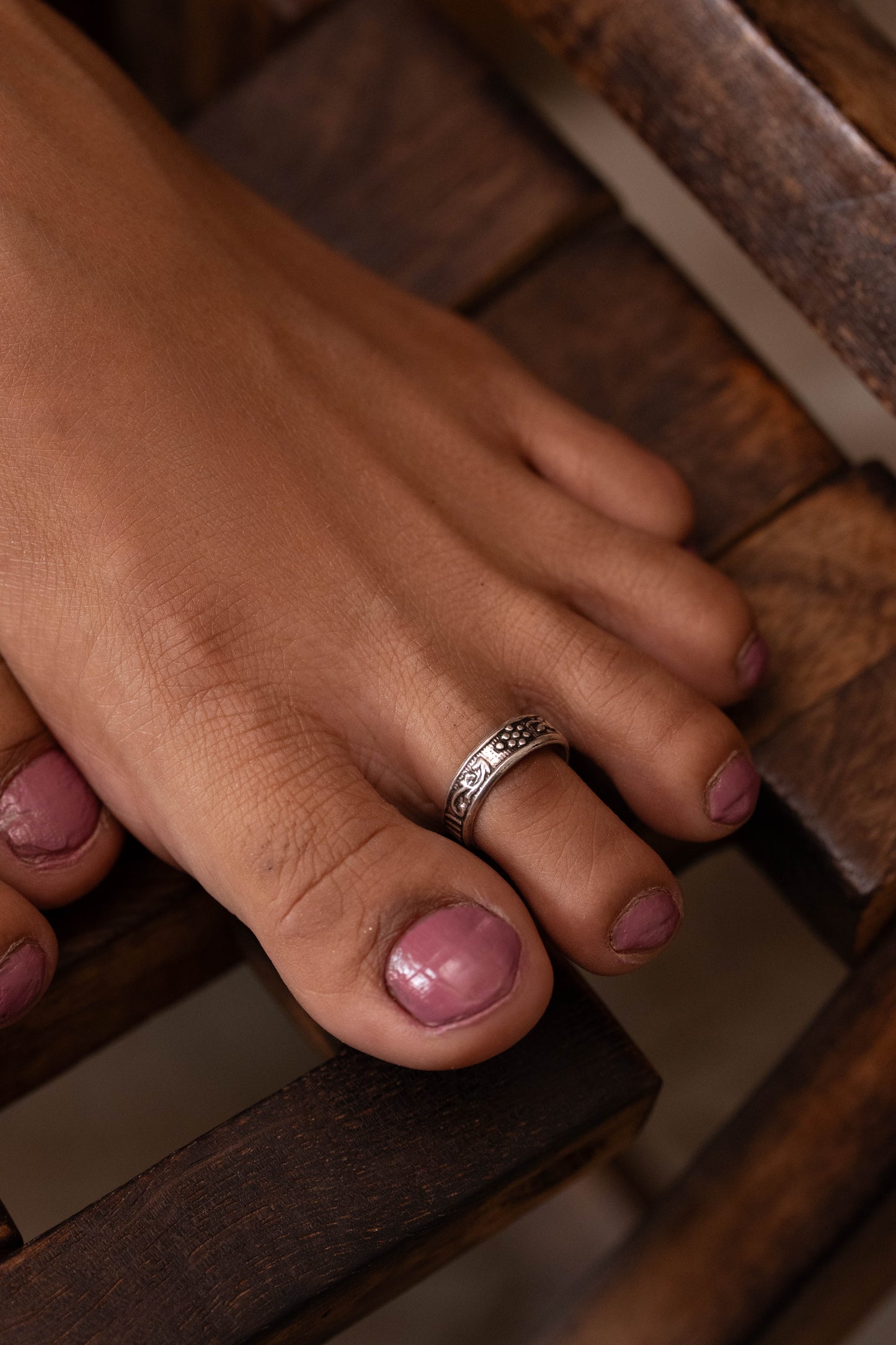 Anokhi Heritage Bloom Toe Ring