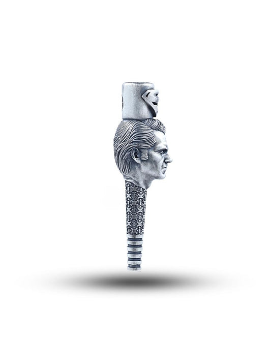 Superman Luxury Silver Hookah Mouth Tip Pipe