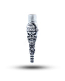Santa Skull Silver Hookah Mouth Tip Pipe