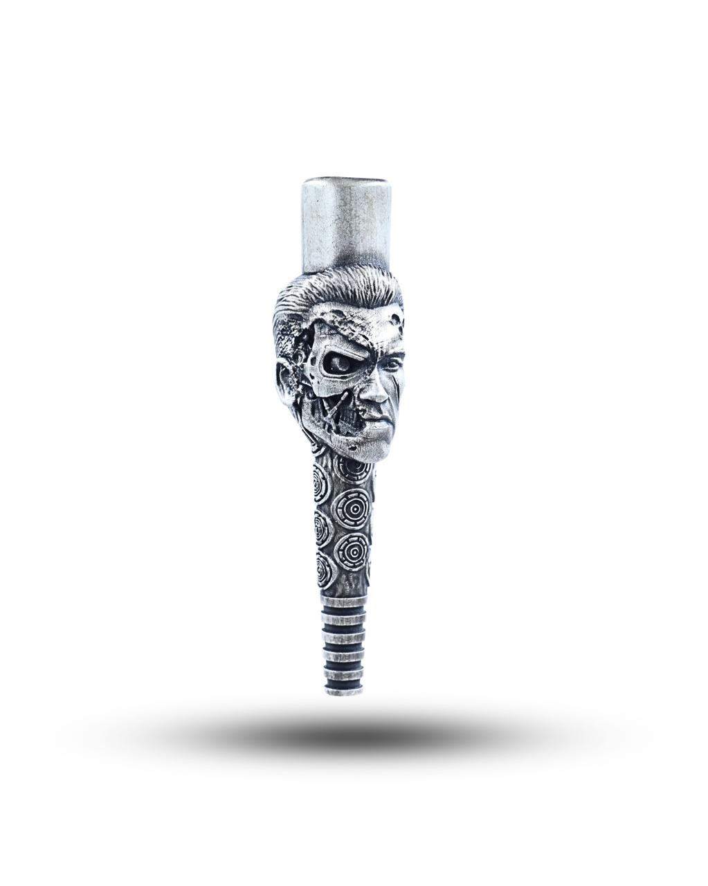 Invictus Luxury Silver Hookah Mouth Tip Pipe