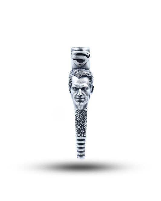 Superman Luxury Silver Hookah Mouth Tip Pipe