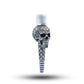 Skull Ornament Silver Hookah Mouth Tip Pipe