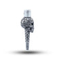 Skull Ornament Silver Hookah Mouth Tip Pipe