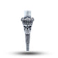 Majestic Crown Skull Silver Hookah Mouth Tip Pipe