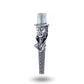 The Gentleman Hat Silver Hookah Mouth Tip Pipe