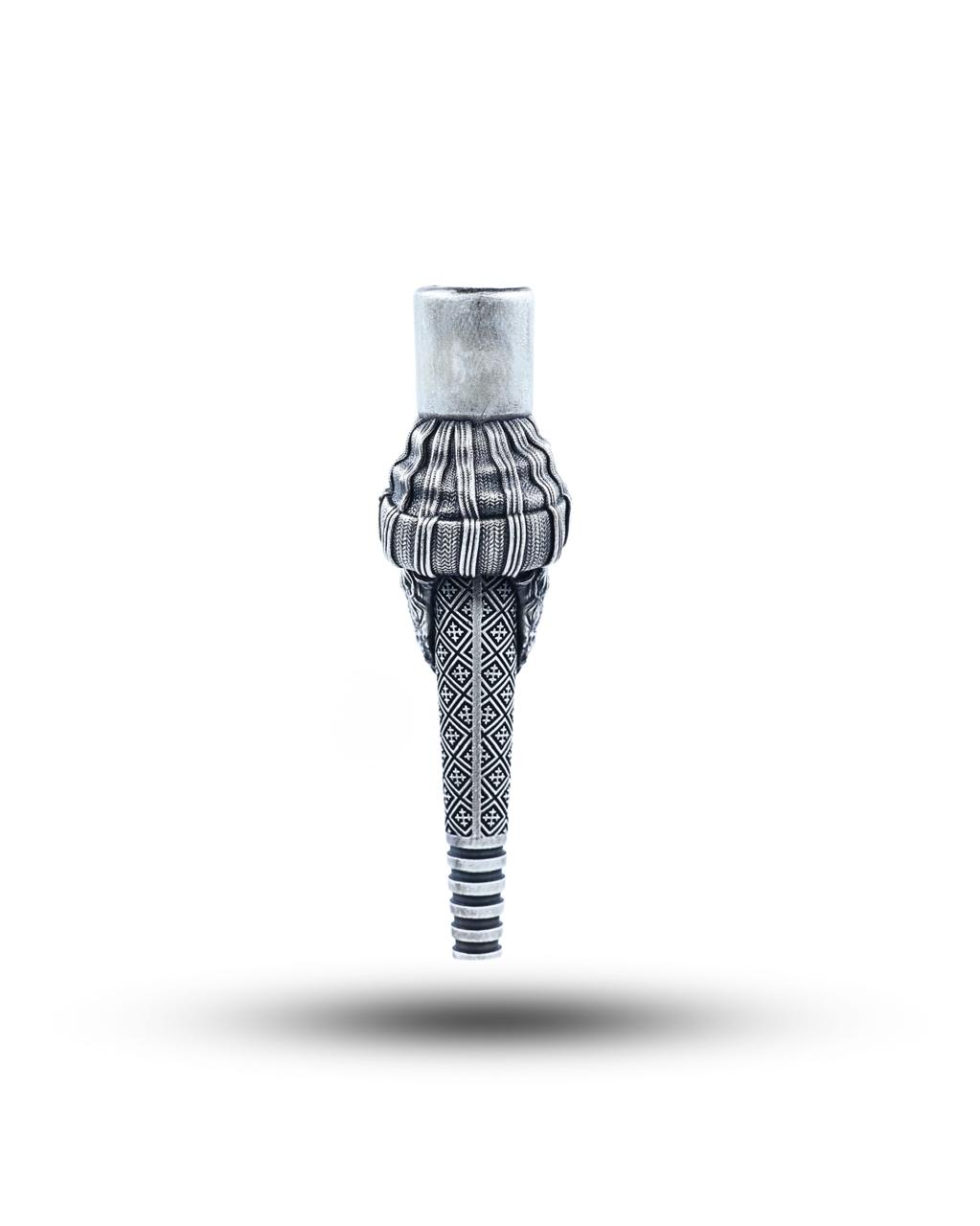 Mafia Monkey Silver Hookah Mouth Tip Pipe